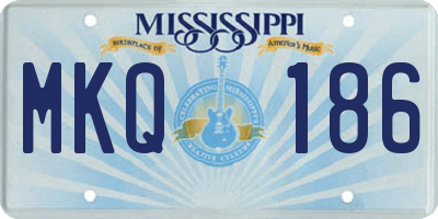 MS license plate MKQ186
