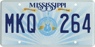 MS license plate MKQ264