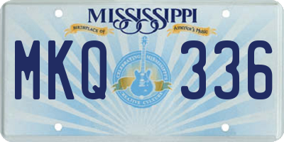 MS license plate MKQ336