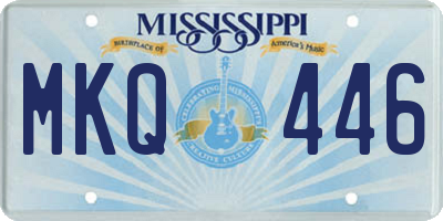 MS license plate MKQ446