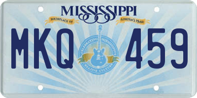 MS license plate MKQ459