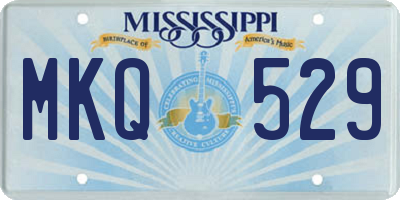 MS license plate MKQ529