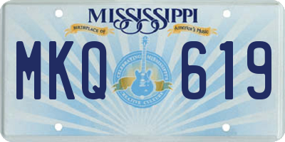 MS license plate MKQ619