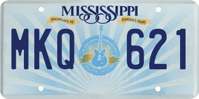MS license plate MKQ621