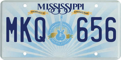 MS license plate MKQ656