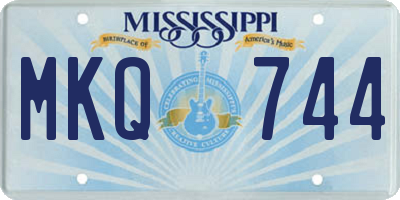 MS license plate MKQ744