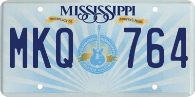 MS license plate MKQ764