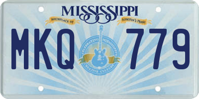 MS license plate MKQ779