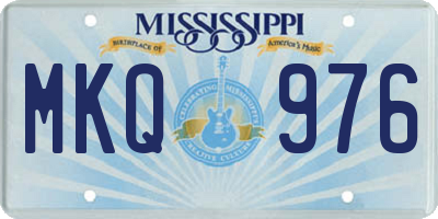 MS license plate MKQ976