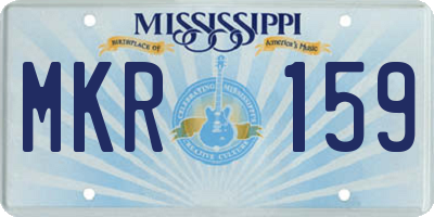 MS license plate MKR159
