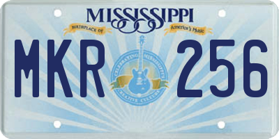MS license plate MKR256