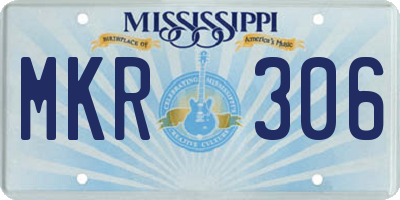 MS license plate MKR306