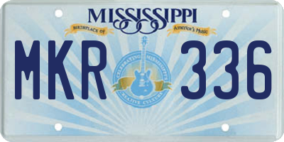 MS license plate MKR336