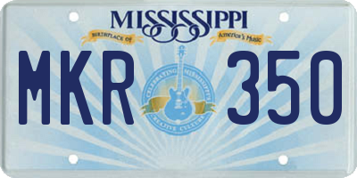 MS license plate MKR350