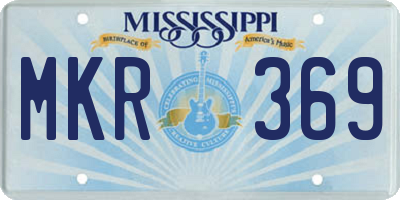 MS license plate MKR369