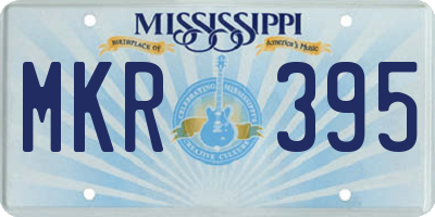 MS license plate MKR395