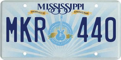 MS license plate MKR440
