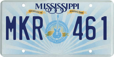 MS license plate MKR461