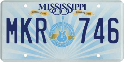 MS license plate MKR746