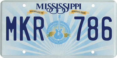 MS license plate MKR786