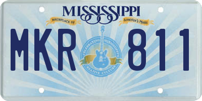 MS license plate MKR811