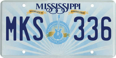 MS license plate MKS336