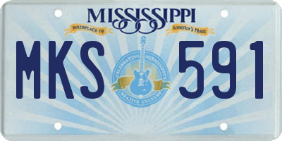 MS license plate MKS591