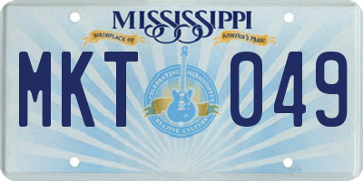 MS license plate MKT049