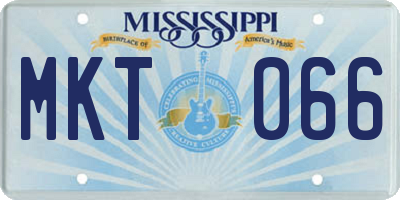 MS license plate MKT066