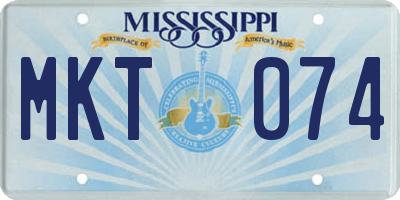 MS license plate MKT074