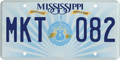 MS license plate MKT082