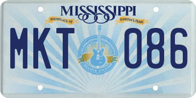 MS license plate MKT086