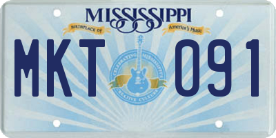MS license plate MKT091