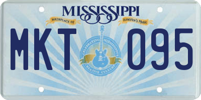 MS license plate MKT095