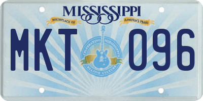 MS license plate MKT096