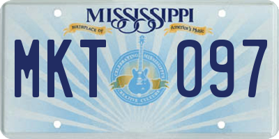 MS license plate MKT097