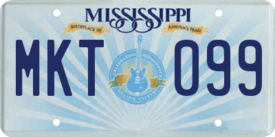 MS license plate MKT099