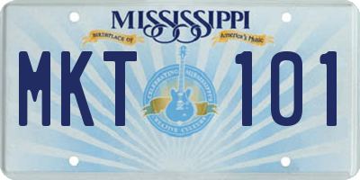 MS license plate MKT101