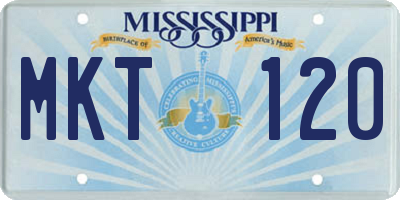 MS license plate MKT120