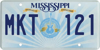 MS license plate MKT121