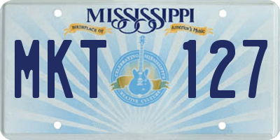 MS license plate MKT127