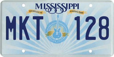 MS license plate MKT128