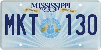 MS license plate MKT130