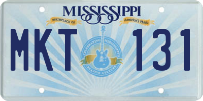 MS license plate MKT131