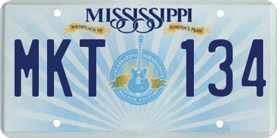 MS license plate MKT134