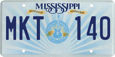 MS license plate MKT140