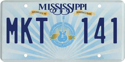 MS license plate MKT141