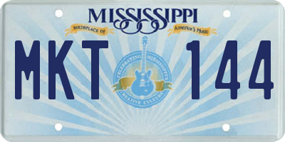 MS license plate MKT144