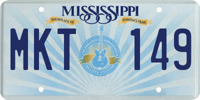 MS license plate MKT149