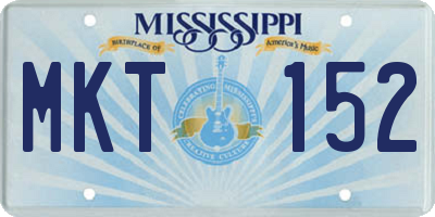 MS license plate MKT152